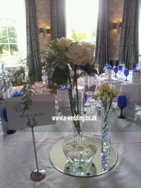 centre pieces hire for a wedding